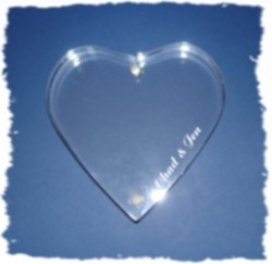 Heart frame engraved